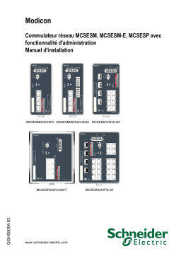 Schneider Electric Commutateur réseau MCSESM, MCSESM-E, MCSESP avec fonctionnalité Mode d'emploi