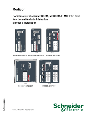 Schneider Electric Commutateur réseau MCSESM, MCSESM-E, MCSESP avec fonctionnalité Mode d'emploi | Fixfr