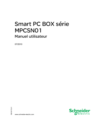 Schneider Electric MPCSN01... Smart PC BOX Mode d'emploi | Fixfr