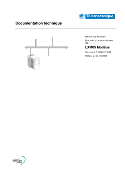 Schneider Electric LXM05A Modbus Protocole pour servo variateur AC Mode d'emploi
