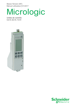 Schneider Electric Unités de contrôle Micrologic 5.0H to 7.0H Mode d'emploi