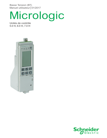 Schneider Electric Unités de contrôle Micrologic 5.0H to 7.0H Mode d'emploi | Fixfr