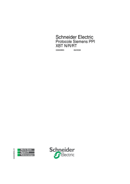 Schneider Electric XBTN/R, Protocole Siemens PPI Mode d'emploi