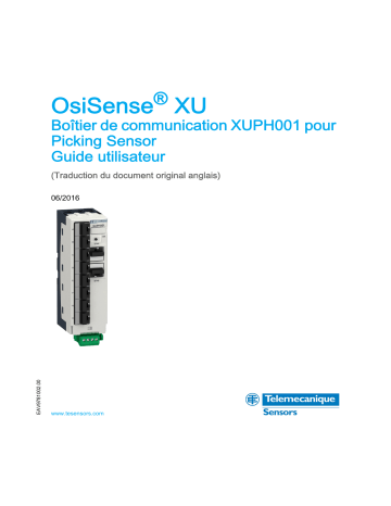 Schneider Electric XUPH001 Boîtier de communication pour Picking Sensor Mode d'emploi | Fixfr