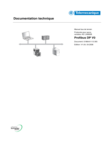 Schneider Electric Lexium 05B Profibus DP Mode d'emploi | Fixfr