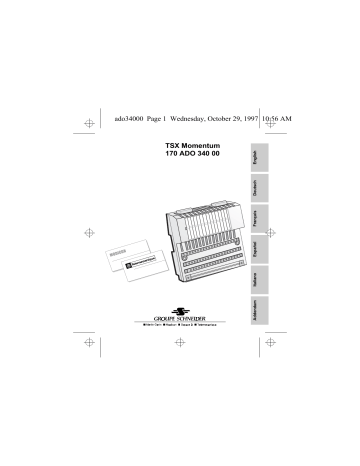 Schneider Electric 170ADO34000, Embase Manuel utilisateur | Fixfr