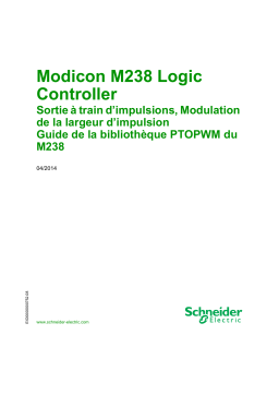 Schneider Electric Modicon M238 Logic Controller - Sortie à train Mode d'emploi
