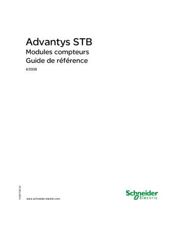 Schneider Electric Advantys STB - Modules compteurs Guide de référence | Fixfr