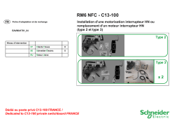 Schneider Electric MOTORISATION I (HN DE TYPE 2 ET 3) Mode d'emploi