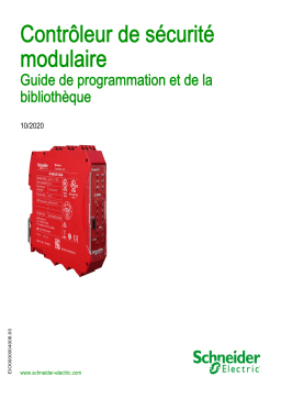 Schneider Electric Contrôleur de sécurité modulaire Mode d'emploi