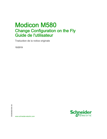 Schneider Electric Modicon M580 Mode d'emploi | Fixfr