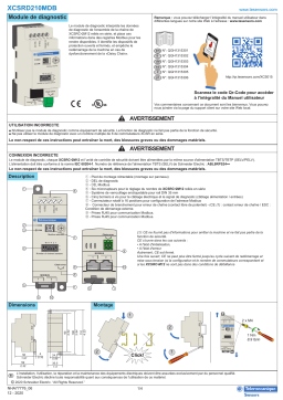 Schneider Electric XCSRD210MDB Module de diagnostic Guide de démarrage rapide