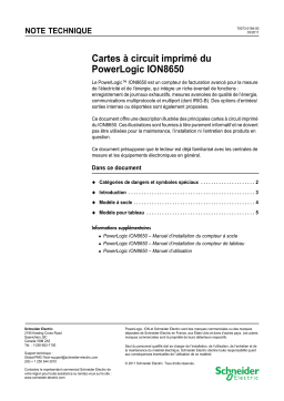 Schneider Electric PowerLogic ION8650 Mode d'emploi