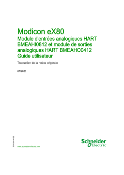 Schneider Electric Modicon eX80 - Module Mode d'emploi