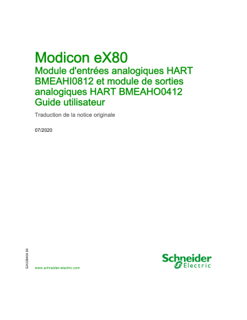 Schneider Electric Modicon eX80 - Module Mode d'emploi | Fixfr