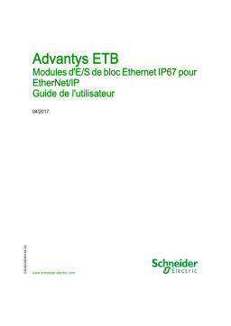 Schneider Electric Advantys ETB - Modules Manuel utilisateur