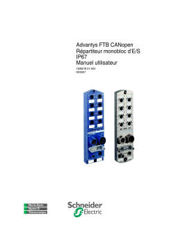 Schneider Electric FTB1CN... CANopen Repartiteur Mode d'emploi