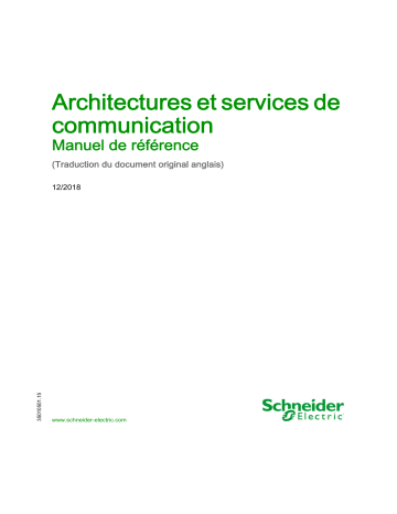 Schneider Electric Architectures et services de communication Manuel utilisateur | Fixfr