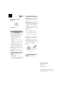 Schneider Electric Merten inserts- Insert de télécommande Mode d'emploi