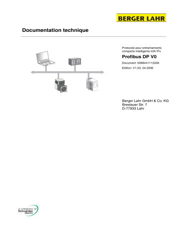 Schneider Electric IclA Ixx Feldbus Profibus DPV0 BL-FR Mode d'emploi | Fixfr