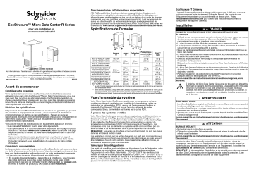 Schneider Electric EcoStruxure™ Micro Data Center R-Series pour une Mode d'emploi | Fixfr