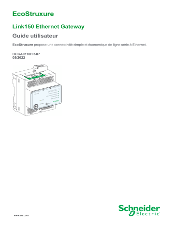 Schneider Electric Passerelle Ethernet Link150 Mode d'emploi | Fixfr