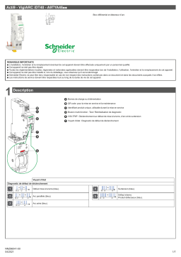 Schneider Electric Acti9 VigiARC iDT40 Bloc différentiel, détecteur Manuel utilisateur