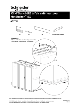 Schneider Electric NetShelter SX External Air Sealing Kit Mode d'emploi