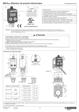 Schneider Electric Détecteur de pression électronique Manuel utilisateur