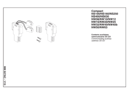 Schneider Electric Communicating auxiliary switches CE-CD (NS100-630/ NW08-63) Mode d'emploi