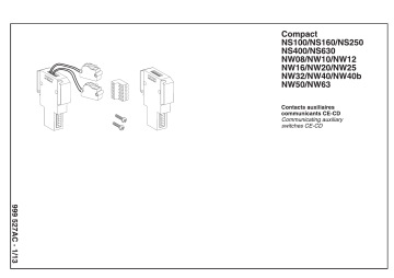 Schneider Electric Communicating auxiliary switches CE-CD (NS100-630/ NW08-63) Mode d'emploi | Fixfr