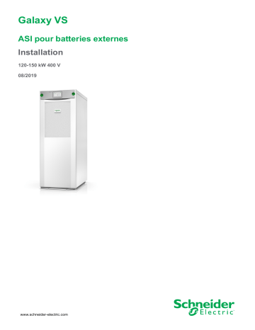 Schneider Electric Galaxy VS Mode d'emploi | Fixfr