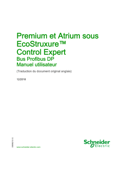 Schneider Electric Premium et Atrium sous EcoStruxure™ Control Expert - Bus Profibus DP Mode d'emploi