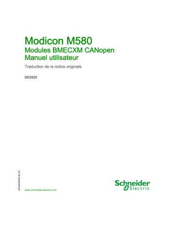 Schneider Electric Modicon M580 Mode d'emploi | Fixfr