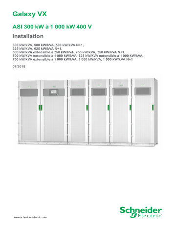 Schneider Electric Galaxy VX Mode d'emploi | Fixfr