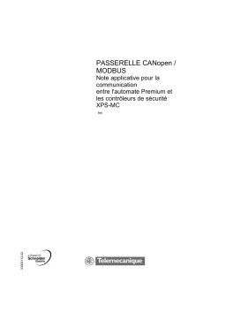 Schneider Electric Passerelle CANopen / Modbus Mode d'emploi