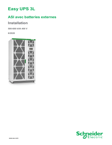 Schneider Electric Easy UPS 3L ASI avec batteries externes Mode d'emploi | Fixfr