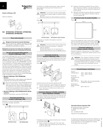 Schneider Electric MODULE Mode d'emploi | Fixfr