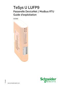 Schneider Electric LUFP9 v2, Passerelle DeviceNet/Modbus RTU Mode d'emploi