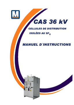 Schneider Electric CAS 36 kV Mode d'emploi