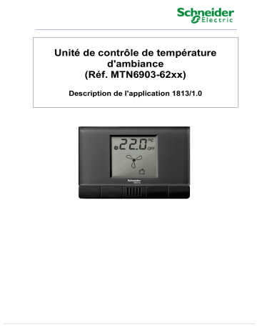 Schneider Electric KNX - Unité de contrôle de température ambiante - ETS Manuel utilisateur | Fixfr