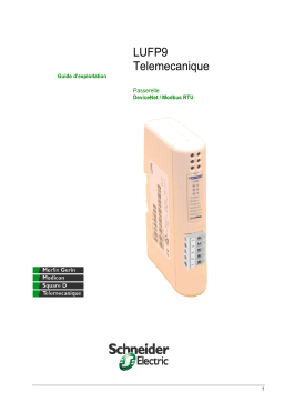 Schneider Electric LUFP9 v1, Passerelle DeviceNet/Modbus RTU Mode d'emploi