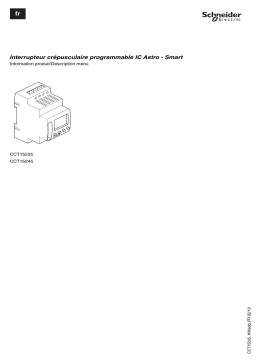 Schneider Electric Acti 9- IC Astro-Smart Commutateur crépusculaire Astronomique Manuel utilisateur