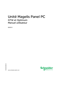 Schneider Electric Magelis Panel PC - GTW and Optimum Manuel utilisateur