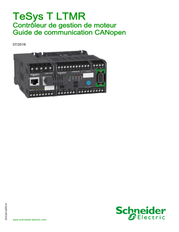 Schneider Electric TeSys T LTMR Contrôleur de gestion de moteur Mode d'emploi | Fixfr