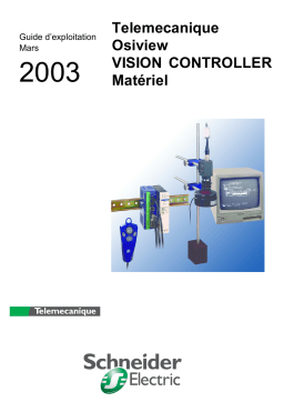 Schneider Electric XUVM110, XUVM210 Vision controller materiel Mode d'emploi