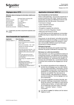 Schneider Electric KNX- Saturne Bouton-poussoir double Manuel utilisateur