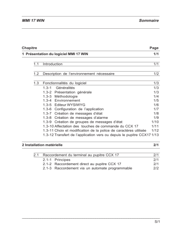 Schneider Electric PL7-MMI 17 WIN, 6.0 Mode d'emploi | Fixfr