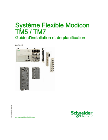 Schneider Electric Modicon TM5 / TM7 - Système Flexible Mode d'emploi | Fixfr