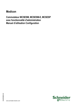 Schneider Electric Commutateur MCSESM, MCSESM-E, MCSESP avec fonctionnalité Mode d'emploi